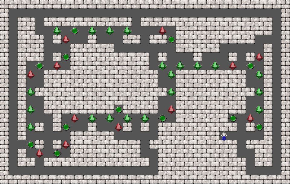 Sokoban Bugs550 collection level 166